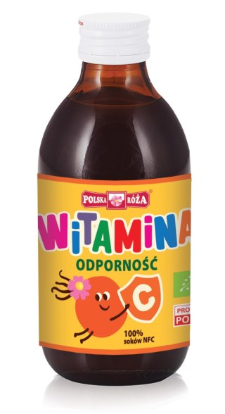 EKO Odporność sok z owoców róży i jabłek 100% 250ml POLSKA RÓŻA