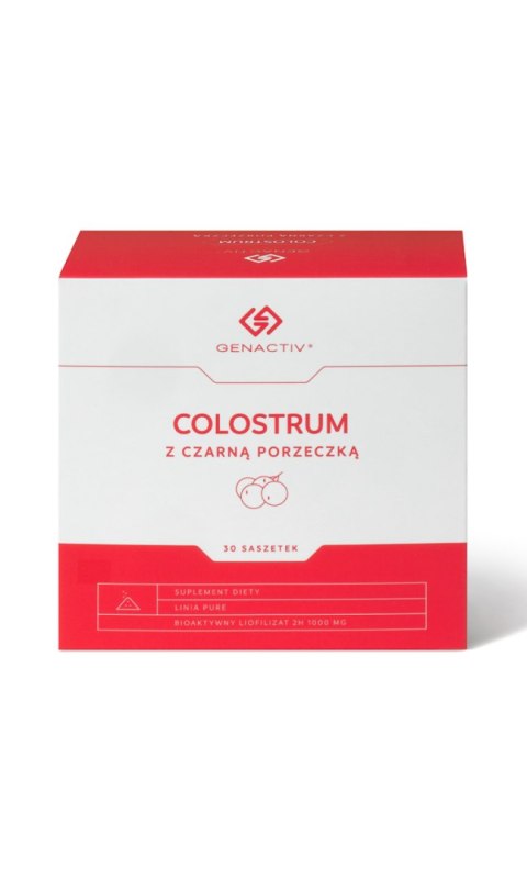 GENACTIV Colostrum z czarną porzeczką saszetki 1000mg, 30 sasz. - bioaktywny liofilizat 2h GENACTIV Colostrum z czarną porzeczką saszetki 1000mg, 30 sasz. - bioaktywny liofilizat 2h