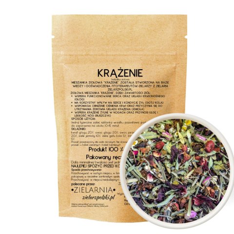 Krążenie - herbatka ziołowa 100g ZIELARZPOLSKI.PL Krążenie - herbatka ziołowa 100g ZIELARZPOLSKI.PL