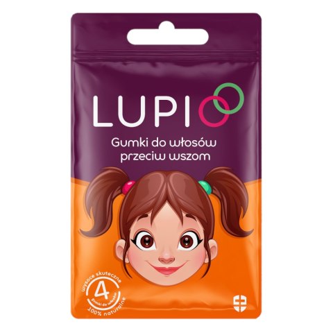 LUPIO Gumki do włosów przeciw wszom 4 szt. LUPIO Gumki do włosów przeciw wszom 4 szt.