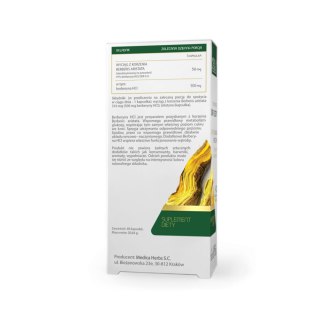 MEDICA HERBS Berberyna HCL 500mg, 40 kaps.