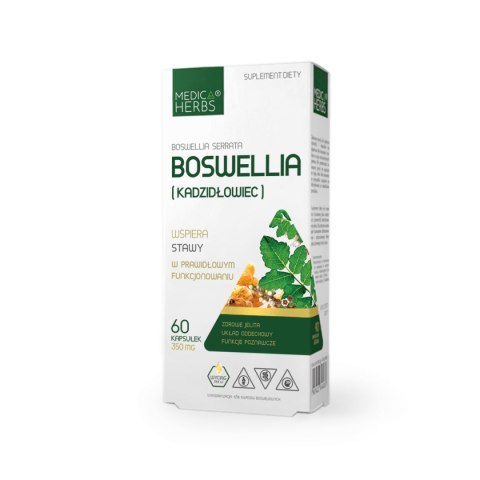 MEDICA HERBS Boswellia (Kadzidłowiec) 350mg, 60 kaps. MEDICA HERBS Boswellia (Kadzidłowiec) 350mg, 60 kaps.