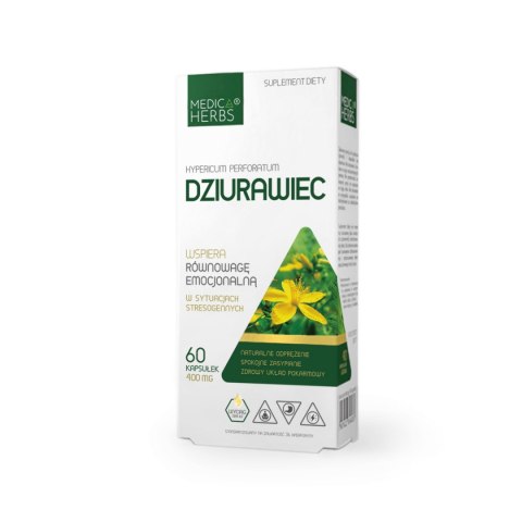 MEDICA HERBS Dziurawiec 400mg, 60 kaps. MEDICA HERBS Dziurawiec 400mg, 60 kaps.