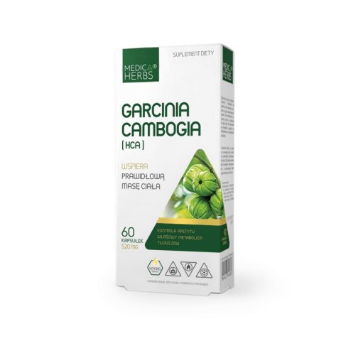 MEDICA HERBS Garcinia Cambogia (HCA) 520mg, 60 kaps. MEDICA HERBS Garcinia Cambogia (HCA) 520mg, 60 kaps.