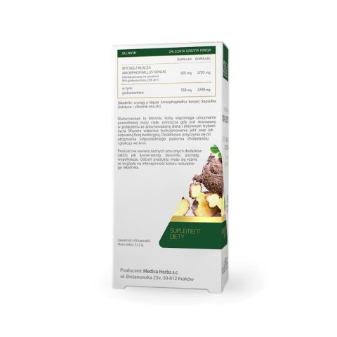 MEDICA HERBS Glukomannan 620mg, 60 kaps. MEDICA HERBS Glukomannan 620mg, 60 kaps.