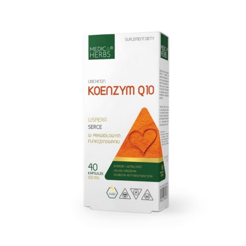 MEDICA HERBS Koenzym Q10 100mg, 40 kaps. MEDICA HERBS Koenzym Q10 100mg, 40 kaps.