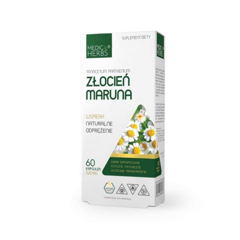 MEDICA HERBS Złocień Maruna 520mg, 60 kaps. MEDICA HERBS Złocień Maruna 520mg, 60 kaps.
