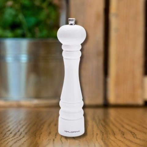 Młynek ręczny, drewniany 24cm BIAŁY Młynek ręczny, drewniany 24cm BIAŁY