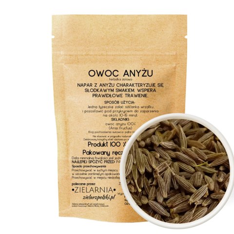 Owoc anyżu 50g ZIELARZPOLSKI.PL Owoc anyżu 50g ZIELARZPOLSKI.PL