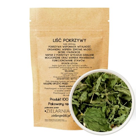 Pokrzywa liść 50g ZIELARZPOLSKI.PL