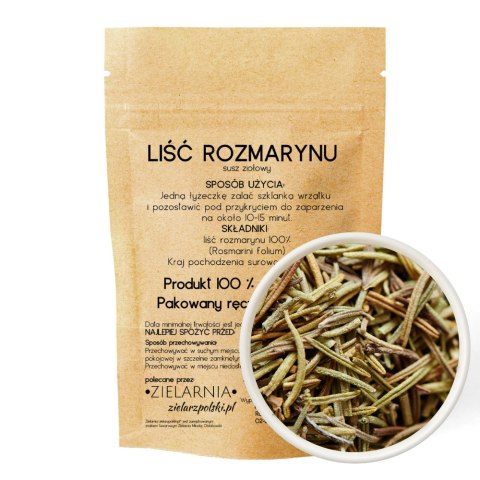 Rozmaryn liść 50g ZIELARZPOLSKI.PL Rozmaryn liść 50g ZIELARZPOLSKI.PL