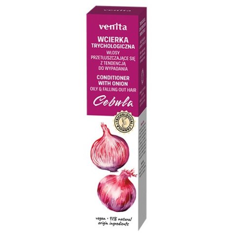VENITA Trychologiczna wcierka Cebula do włosów przetłuszczających z tendencją do wypadania 100ml VENITA Trychologiczna wcierka Cebula do włosów przetłuszczających z tendencją do wypadania 100ml