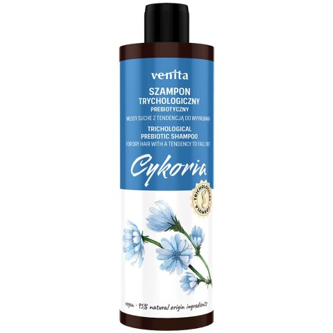 VENITA Trychologiczny szampon Cykoria prebiotyczny do włosów suchych z tendecją do wypadania 300ml VENITA Trychologiczny szampon Cykoria prebiotyczny do włosów suchych z tendecją do wypadania 300ml
