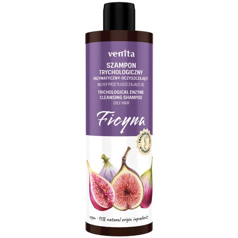 VENITA Trychologiczny szampon Ficyna enzymatyczno-oczyszczający do włosów przetłuszczających się 300ml VENITA Trychologiczny szampon Ficyna enzymatyczno-oczyszczający do włosów przetłuszczających się 300ml