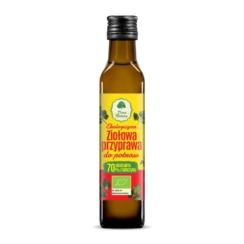 Ziołowa przyprawa do potraw w płynie BIO 250ml DARY NATURY Ziołowa przyprawa do potraw w płynie BIO 250ml DARY NATURY