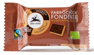 ALCE NERO Herbatniki orkiszowe z czekoladą gorzką FAIR TRADE BIO 28g