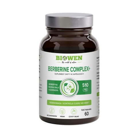 BIOWEN Berberine Complex+ 510 mg, 60 kapsułek
