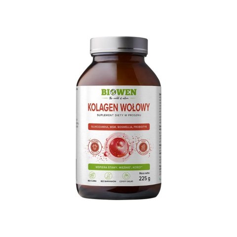 BIOWEN Kolagen Wołowy w proszku 225g BIOWEN Kolagen Wołowy w proszku 225g