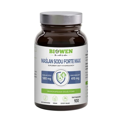 BIOWEN Maślan sodu 580mg, 100 kapsułek dojelitowych BIOWEN Maślan sodu 580mg, 100 kapsułek dojelitowych