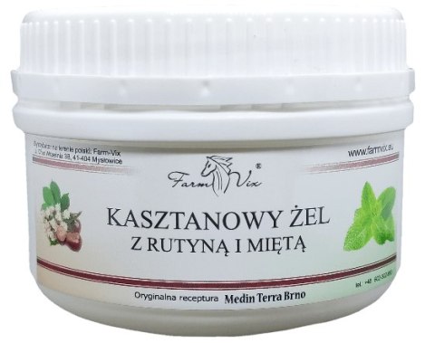FarmVix Kasztanowy żel z rutyną i miętą 350g FarmVix Kasztanowy żel z rutyną i miętą 350g