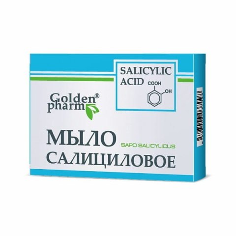 GOLDEN PHARM Mydło salicylowe w kostce 70g (Ukraina)