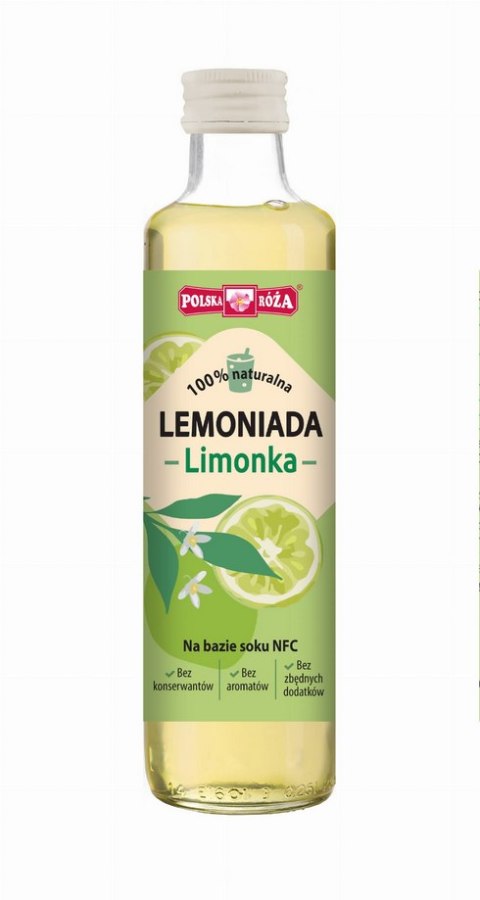 Lemoniada limonka 250ml POLSKA RÓŻA Lemoniada limonka 250ml POLSKA RÓŻA