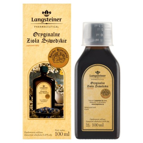 Oryginalne Zioła Szwedzkie 100ml LANGSTEINER Oryginalne Zioła Szwedzkie 100ml LANGSTEINER