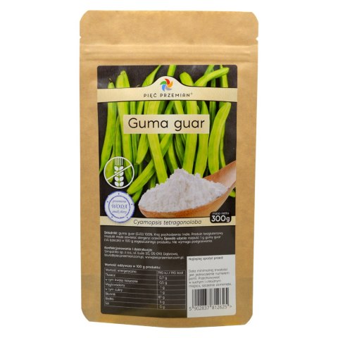 PIĘĆ PRZEMIAN Guma guar 300g PIĘĆ PRZEMIAN Guma guar 300g