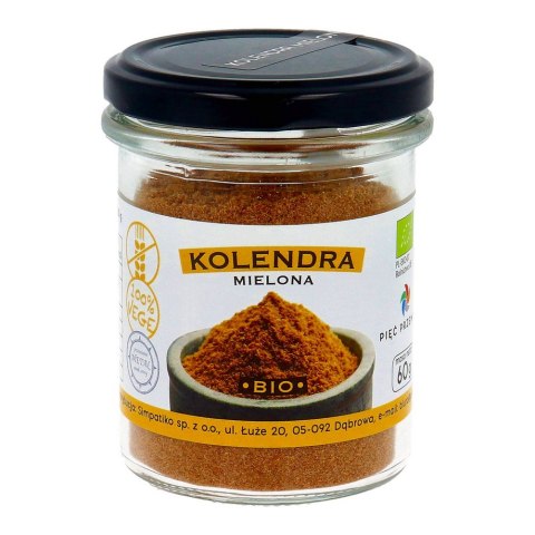 PIĘĆ PRZEMIAN Kolendra mielona bezglutenowa BIO 60g PIĘĆ PRZEMIAN Kolendra mielona bezglutenowa BIO 60g