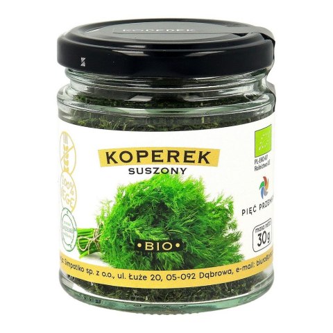PIĘĆ PRZEMIAN Koperek suszony bezglutenowy BIO 30g PIĘĆ PRZEMIAN Koperek suszony bezglutenowy BIO 30g