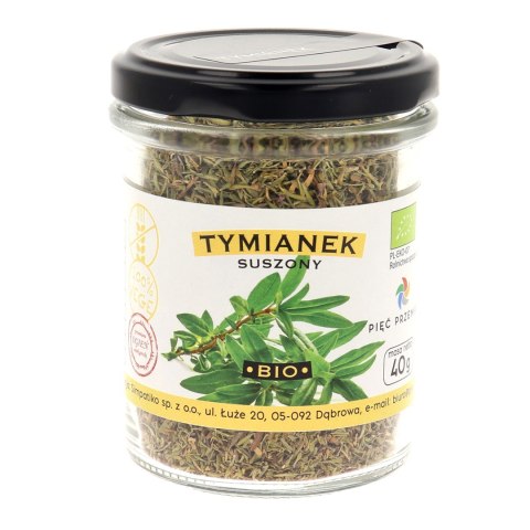 PIĘĆ PRZEMIAN Tymianek suszony bezglutenowy BIO 40g PIĘĆ PRZEMIAN Tymianek suszony bezglutenowy BIO 40g