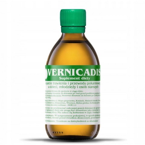 VERNICADIS 100ml - suplement diety - wrotycz, piołun, goździk, mniszek, dziurawiec, kminek, mięta, tymianek VERNICADIS 100ml - suplement diety - wrotycz, piołun, goździk, mniszek, dziurawiec, kminek, mięta, tymianek